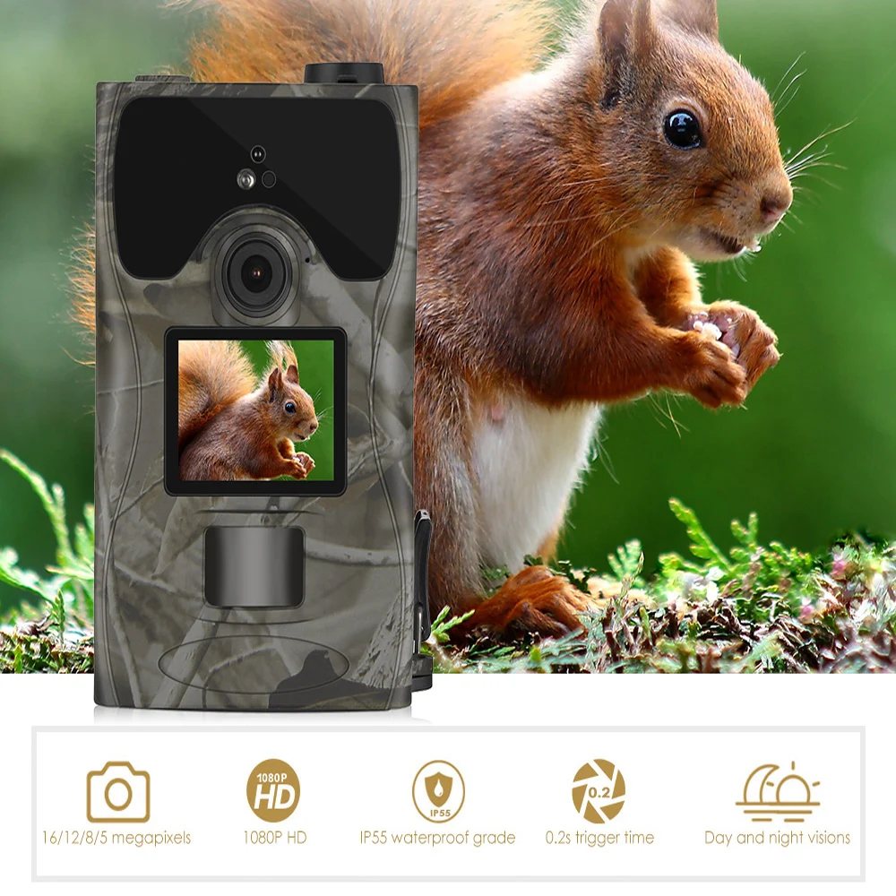 

Outlife SV - TCM16C 1080P HD 16MP Digital Trail Hunting Camera Outdoor Night Vision 850nm Wildlife Cameras for Animal Photo Trap