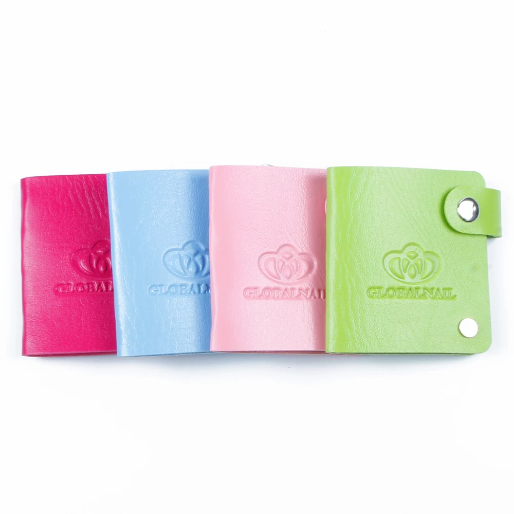 

24 slots Leather Nail Art Stamping Plate Case Folder Nail Stamp Template Holder Album Storage for Dia 5.6cm Stencil