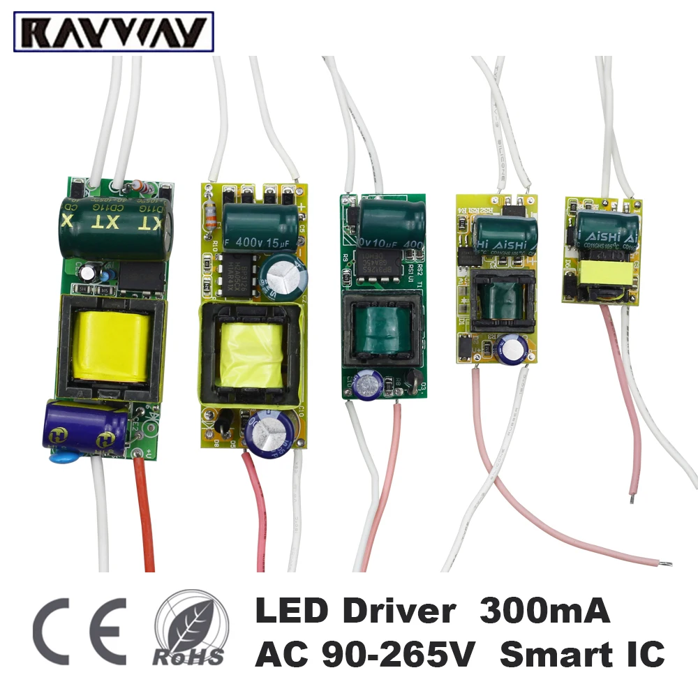 

3W -24W Power Supply Unit LED Driver Adapter Transformer Constant Current 260mA for LED Downlight Ceiling Lihgt 110V 220V 240V