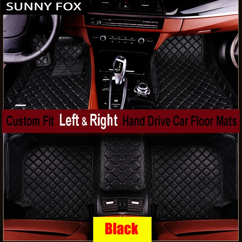 

SUNNY FOX Car floor mats for BMW F10 F11 F15 F16 F20 F25 F30 F34 E60 E70 E90 1 3 4 5 7 Series GT X1 X3 X4 X5 X6 Z4 5D car-styli