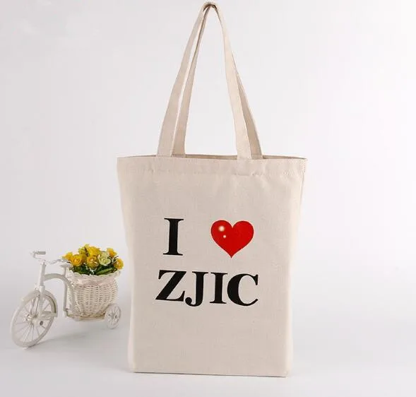 200 шт./партия, двухцветная сумка с короткими ручками с логотипом, хлопок, Холщовый Рюкзак из хлопка