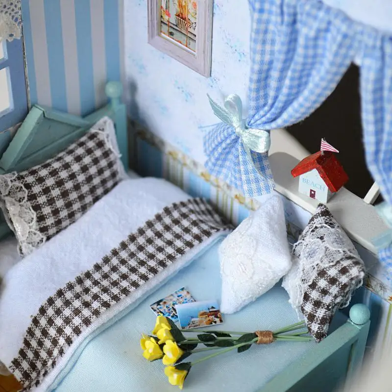 Home Decoration Crafts DIY Doll House Wooden Doll Houses Miniature DIY dollhouse Furniture Kit Room LED Lights Gift A-017 Home Decoration Crafts DIY Doll House Wooden Doll Houses Miniature DIY dollhouse Furniture Kit Room LED Lights Gift A-017