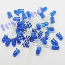 10000 шт. 5 мм синий ультра яркий рассеянный синий светодиодный светильник новая Быстрая 5 мм СВЕТОДИОД 5 мм круглый синий светодиодный объектив