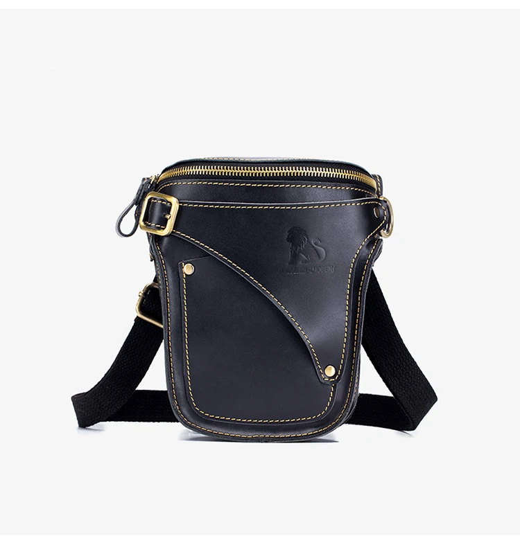 Новый стиль дизайн из натуральной кожи поясной ремень крест поясная сумка мужская сумка через плечо мужские сумки-мессенджеры 7' чехол для