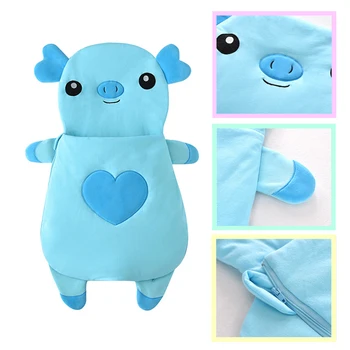 

85CM /105CM Little Pig Baby Cartoon Sleeping Bag Envelope Style Newborn Baby Strollers Bed Swaddle Blanket Wrap Bedding