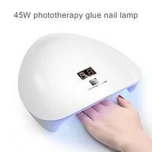 45 Вт светодиодный Сушилка для ногтей гель фототерапия лампа безболезненная 30 s быстрая полировка отверждения лампы FM88