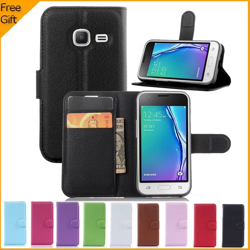 2016 luxusní peněženka PU kožené pouzdro pro Samsung Galaxy J1 Mini J105 J105H J105F / J1 Nxt Duos Flip Ochranný telefon Zadní kryt