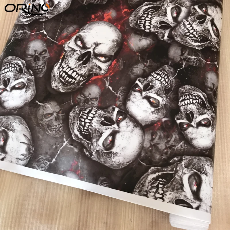 Skull Vinyl Film Car Sticker-22