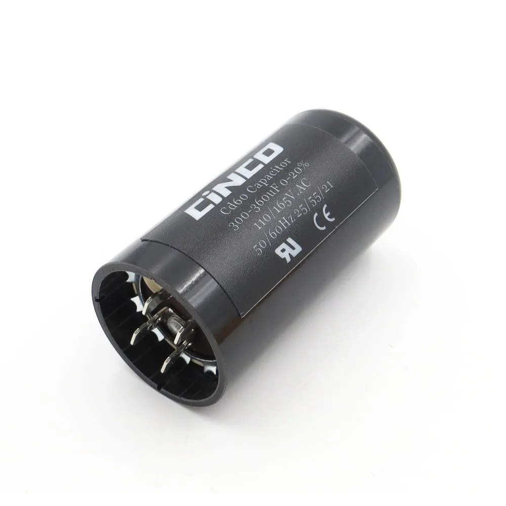 300 360MF 110V 125V 165V CD60 пусковые конденсаторы двигателя Электрический двигатель 360 Mfd uF