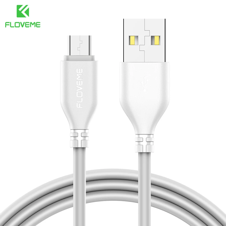 FLOVEME Micro USB кабель для Xiaomi Redmi Note 4 4X5 Plus 5В/2.2A Быстрая зарядка мобильного телефона USB кабель для samsung Galaxy S7 S6 - Цвет: Grace Grey