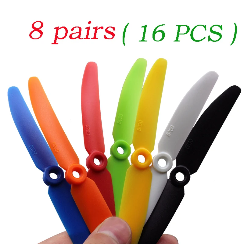 Xiangtat 16pcs /8pairs 6X3 6030 Multicopter CW CCW Nylon Propeller QAV250 Quadcopter Prop FPV Multi-Copter RC QuadCopter | Игрушки и
