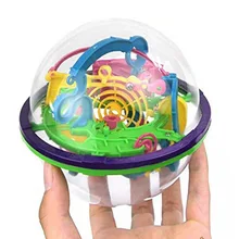 LeadingStar 3D лабиринт мяч независимая игрушка для детей диаметр 4,4 содержит 100 сложных препятствий случайный цвет головоломка zk30