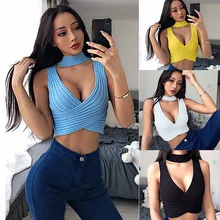 Укороченный свитер без рукавов укороченный топ женский сексуальный укороченный свитер с бретельками белый синий желтый черный кардиган Женские топы Cafarena Mujer