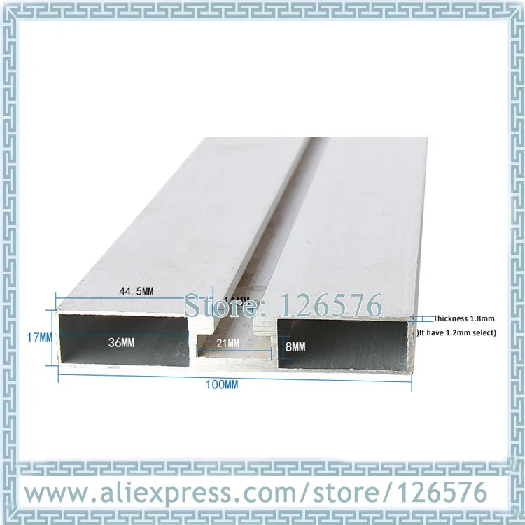 

CNC Machine Aluminum Plate, Aluminum table for wood cnc router Width 100mm Length 1200mm