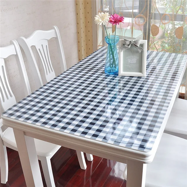 16 colors Soft Glass Transparency PVC Table Cloth Waterproof Party Wedding Home Kitchen Dining Placemat Pad Thickness 1.0mm