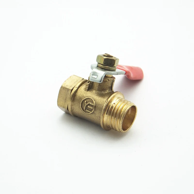 1/4 &quotBSPT Female x 1/4&quot BSPT Male резьбовой двухсторонний латунный шаровой клапан для