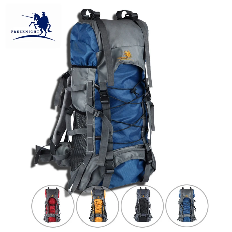 

Free Knight 60L Large Capacity Travel Bag Nylon Waterproof Outdoor Sports Mountaineering Backpack Hiking Backpack Camping Back