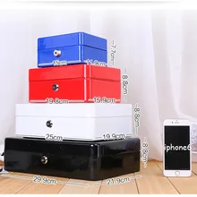 Цветная домашняя металлическая коробка для хранения, копилка, копилка, коробка для ключей, чехол для хранения ювелирных изделий, шкафчик для хранения, секретная сберегательная коробка с замком для ключей