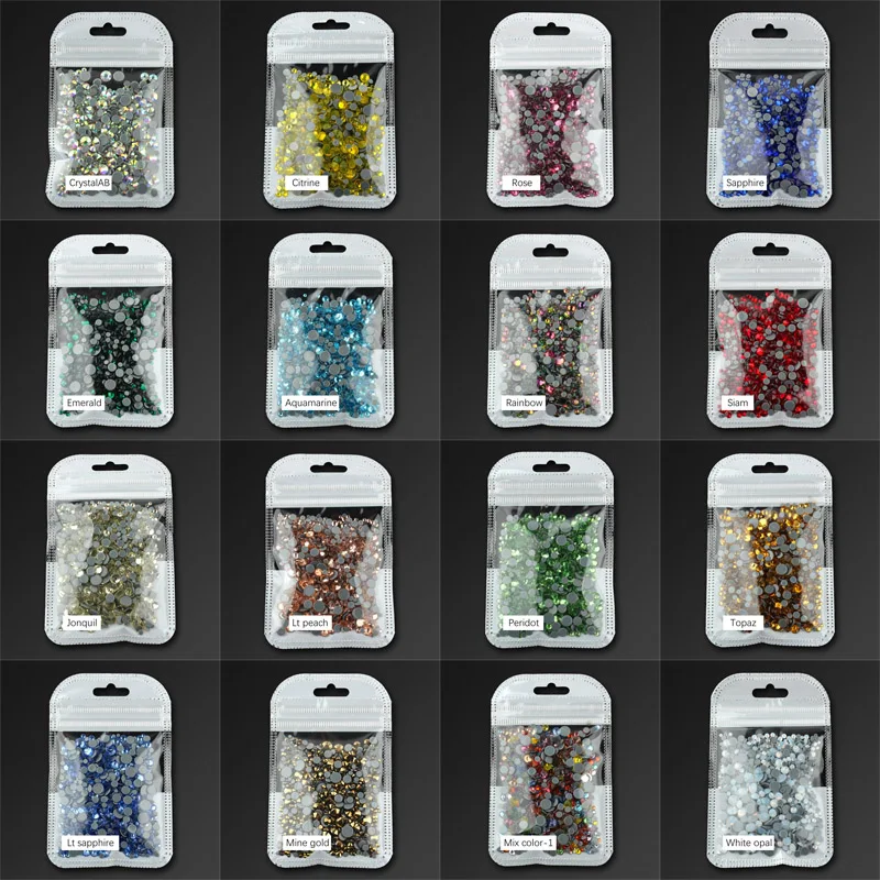 Ss6 ss30 7 colors Hot Fix Rhinestones Glass Strass - Temu