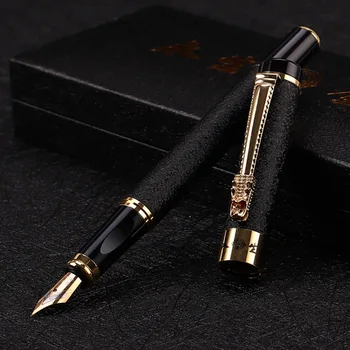 

High-quality 0.5MM Metal Nibs Fountain pen Chinese luxury pens Caneta Gift Stationery Office Art Supplies