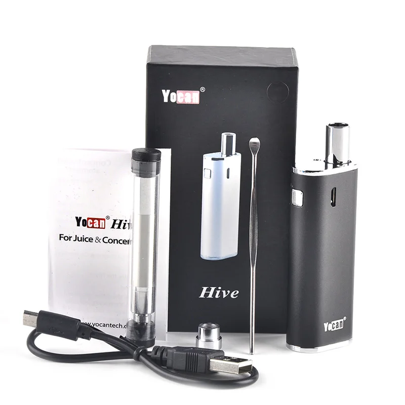 

2in1 vaporizer Yocan hive Vape pen vapor E-Cigarettes kit box mod atomizer 650mah Battery Electronic Cigarette kit