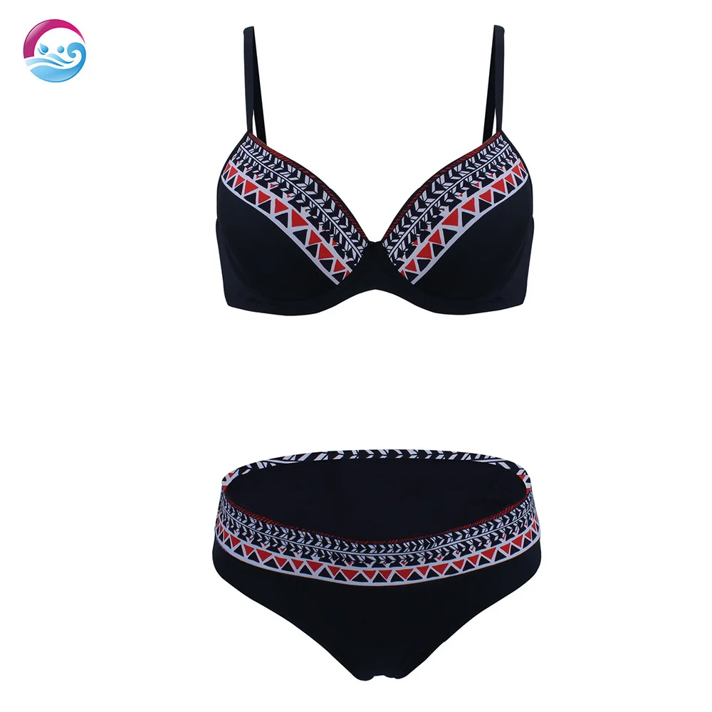 

Swimsuit New Style Steel Prop Gather Vintage Bikini Shoulders Sexy Triangle Beach Ms Split Swimsuit