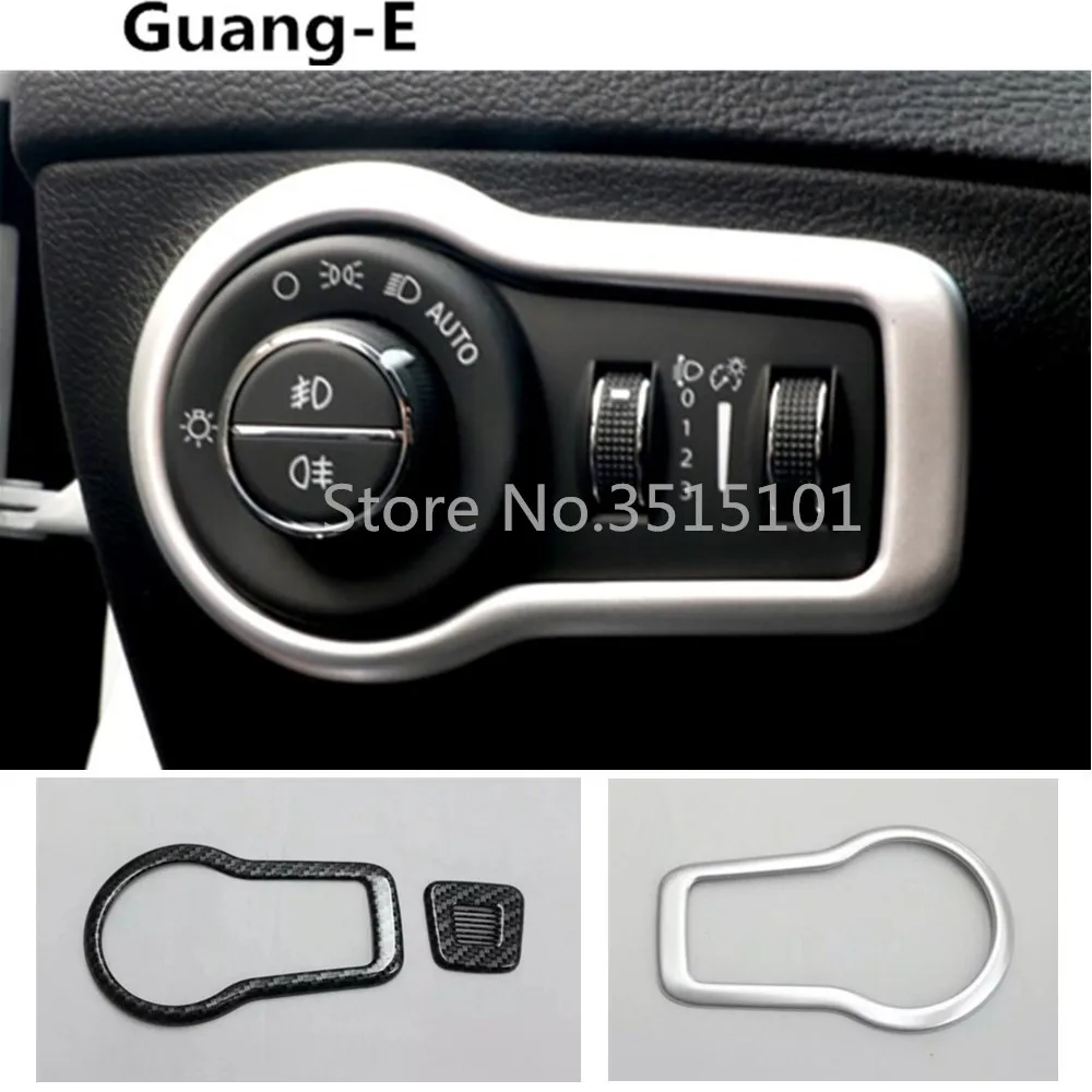 

Car body detector styling cover front fog light switch inner Trim frame lamp panel For Jeep compass 2017 2018 2019