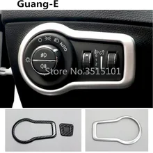 Auto rilevatore di styling copertura del corpo anteriore della luce di nebbia interruttore interno Cornice cornice Il pannello della lampada Per Jeep compass 2017 2018 2019