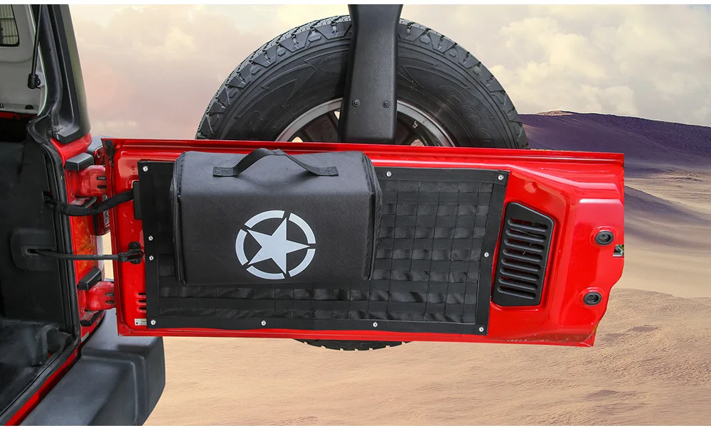 Interior do Carro Bolsa de Armazenamento Alforje para Jeep Estilo do Carro Mopai Lona Bagageira Acampamento Esteira Carga Organizador Bolsa Wrangler jk jl & 8 Mopai lona interior do carro bagageira saco