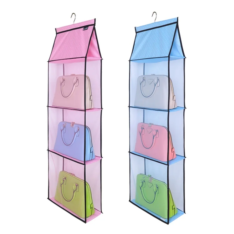 

Handbag Wallet Storage Bags Three-dimension Multi-layer Hanging Bedroom Closet Wardrope Multi-floor Haversack Backpack Organizer