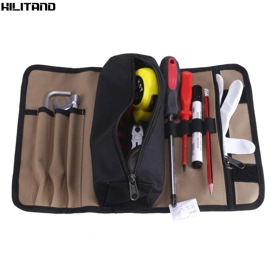 

Multifunctional Oxford Canvas Tools Bag Chisel Roll Rolling Repairing Tool Utility Bag Electrician Roll Up Tools Storage Bag