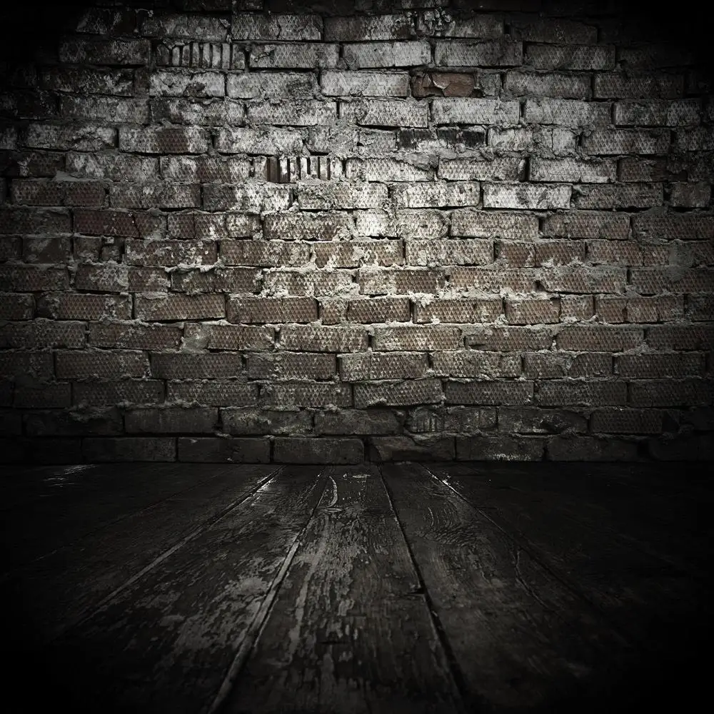 

SHANNY 8x8FT Brick Wall & Wooden floor theme Vinyl Custom Photography Backdrops BW160
