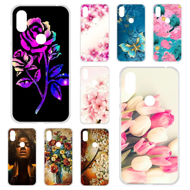 

TPU Phone Cases For Oukitel C13 Pro Case Silicone Floral Painted Bumper For Oukitel C13 Pro 6.18 inch Cover Soft TPU Back Fundas