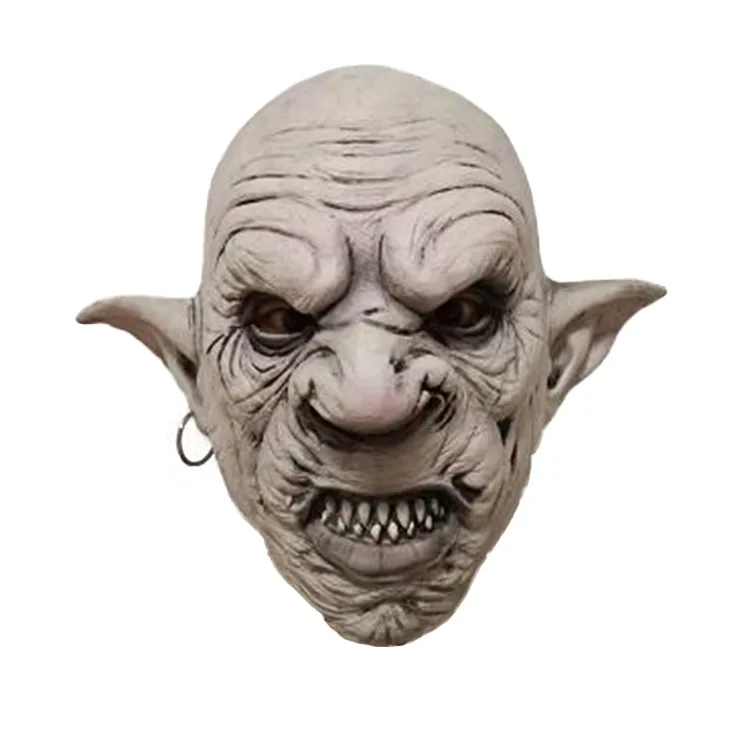Маска Goblins для Хэллоуина с сережками на ухе маска ужаса страшный костюм