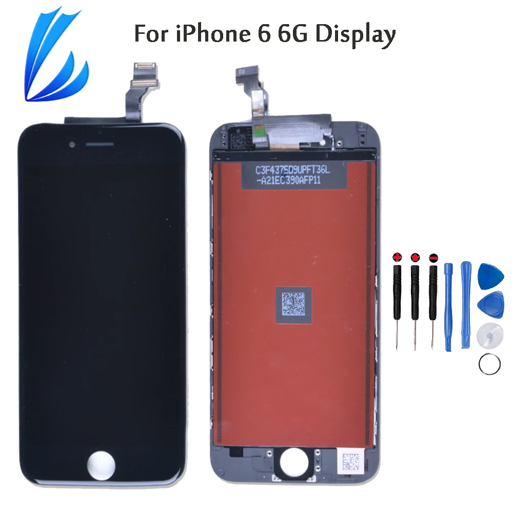 

LL TRADER Pantalla LCD Replacement For iPhone 6g Display LCD For iPhone6 Touch Screen Digitizer Assembly No Dead Pixel+Tools