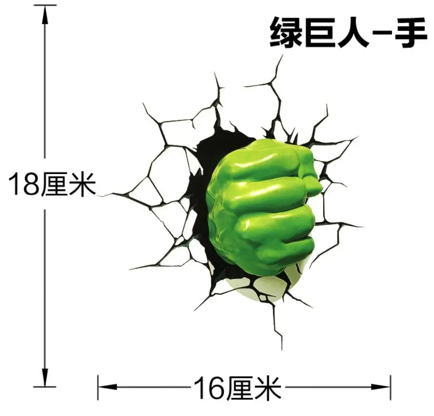 С героями комиксов Марвел, завершающей наклейки "Мстители" 3d DC наклейки "," Железный человек "," Капитан «Бэтмен», «Халк», «Тор», «молоток автомобиль наклейки украшения - Цвет: 5