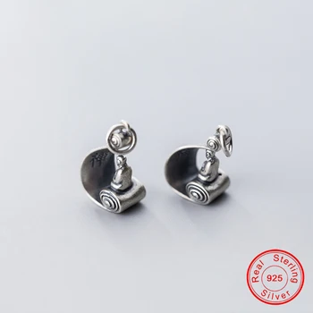 

UQBing 1Piece Hot Sale Real 925 Sterling Silver Buddha Charms DIY Bracelet Jewelry Findings 2019