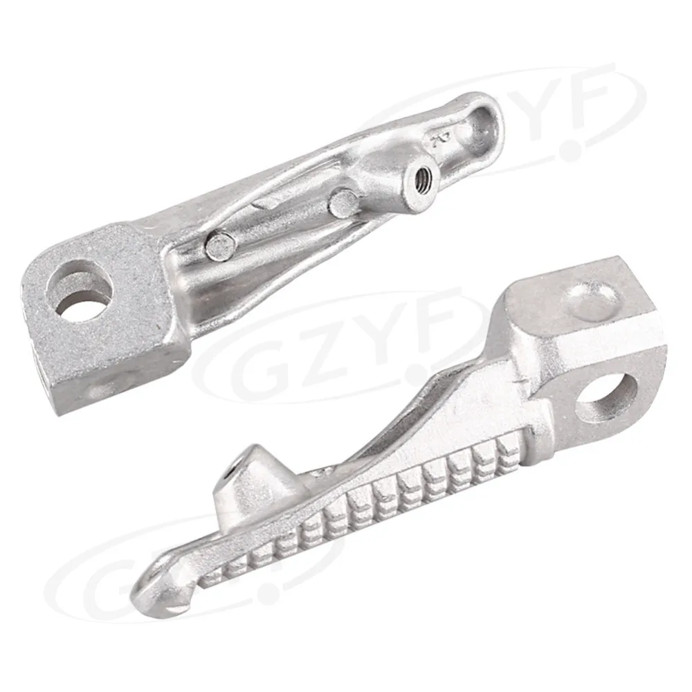Motorcycle Front Foot Peg Footrest For Kawasaki Ninja ZX6R 2003-2013 & Ninja ZX10R 2004-2013 & Ninja ZX9R 1998-2003 & Z1000 2007-2013 & Z750 Z750S 2007-2010 & ER6N ER6F NINJA 650R 2009-2013 Silver