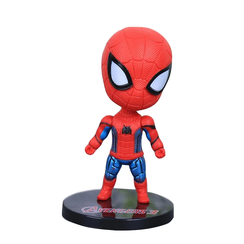 Disney Marvel Avengers Infinity War Captain America Thor Spiderman Q Version Action Figure Anime Collection Figurine Toy model Disney Marvel Avengers Infinity War Captain America Thor Spiderman Q Version Action Figure Anime Collection Figurine Toy model