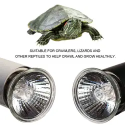 Рептилия Баскин пятно подняться Pet лампы полного спектра UVA UVB черепаха Туф брызг галогенная лампа черепаха Отопление Солнце лампа