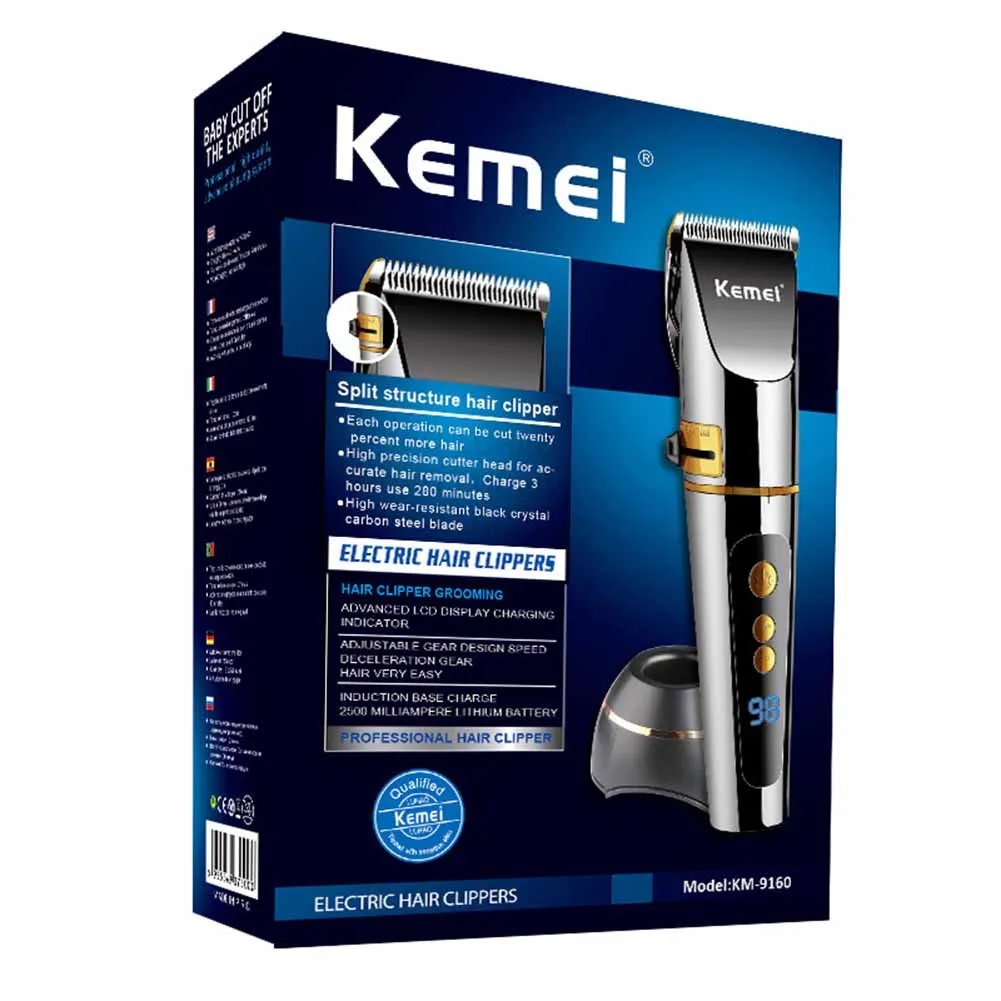 

Electric Hair Clipper Kit for Men Barber Rechargeable Trimmer Grooming Haircut Hair Cutting Machine SSwell