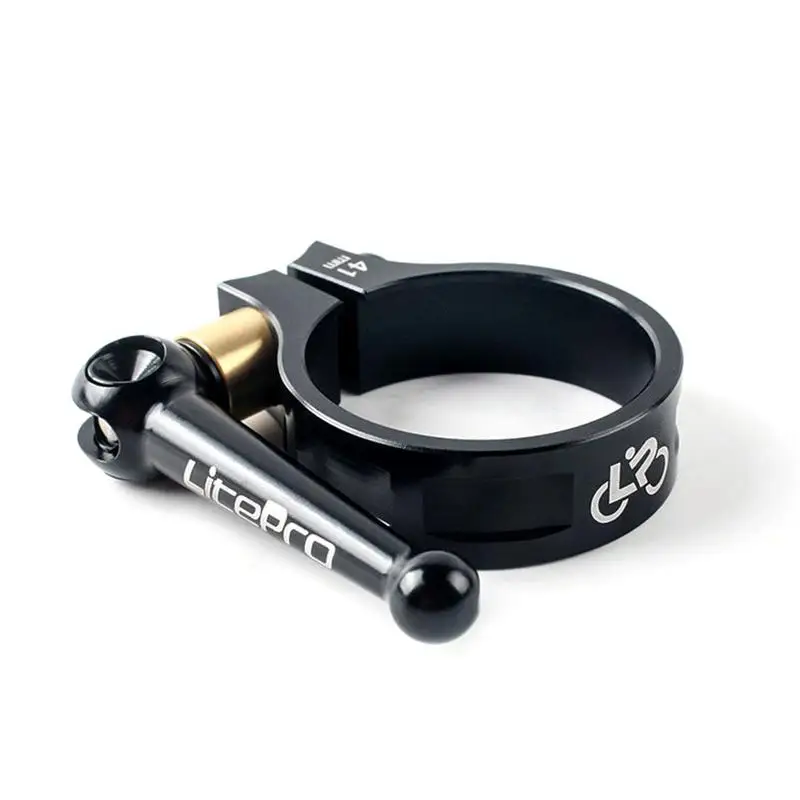 

BIKEIN PRO 41mm 55g Aluminium Alloy MTB Road Bicycle Quick Release Seatpost Clamp Bike Cycling Seat Post Tube Clip Bike Parts