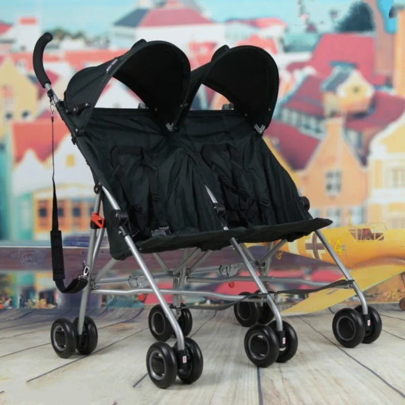 Infants font b double b font font b stroller b font car lightweight portable cart the