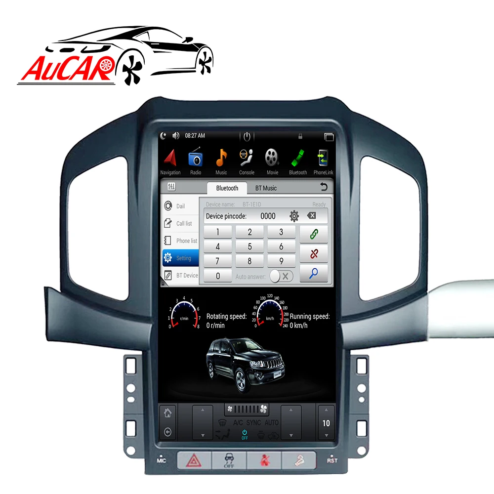 Cheap 2 DIN Android 8.1Tesla style Car radio For Chevrolet Captiva 2013 2014 2015 2016 2017 car cassette player Stereo autoradio 1 DIN 3
