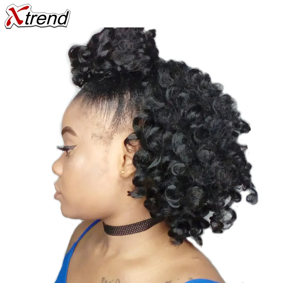 Xtrend 8 дюймов 20 корней Jamaican Jumpy Wand вязаные волосы синтетические плетеные