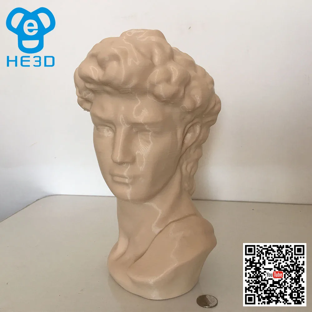 HE3D новейший reprap K280 delta 3D принтер Тепловая кровать автоматический уровень большой размер 280 мм в диаметре 600 мм в высоту поддержка нескольких материалов