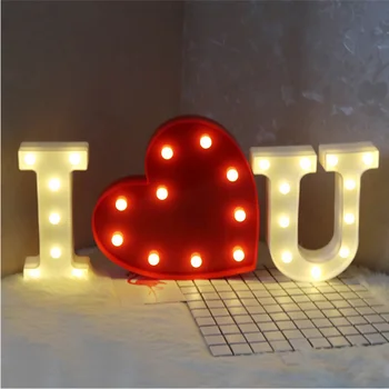

Chritmas 24 Letter 3D Marquee LED Night light romantic atmosphere lighting home store decoration Wedding Birthday Lover Gifts
