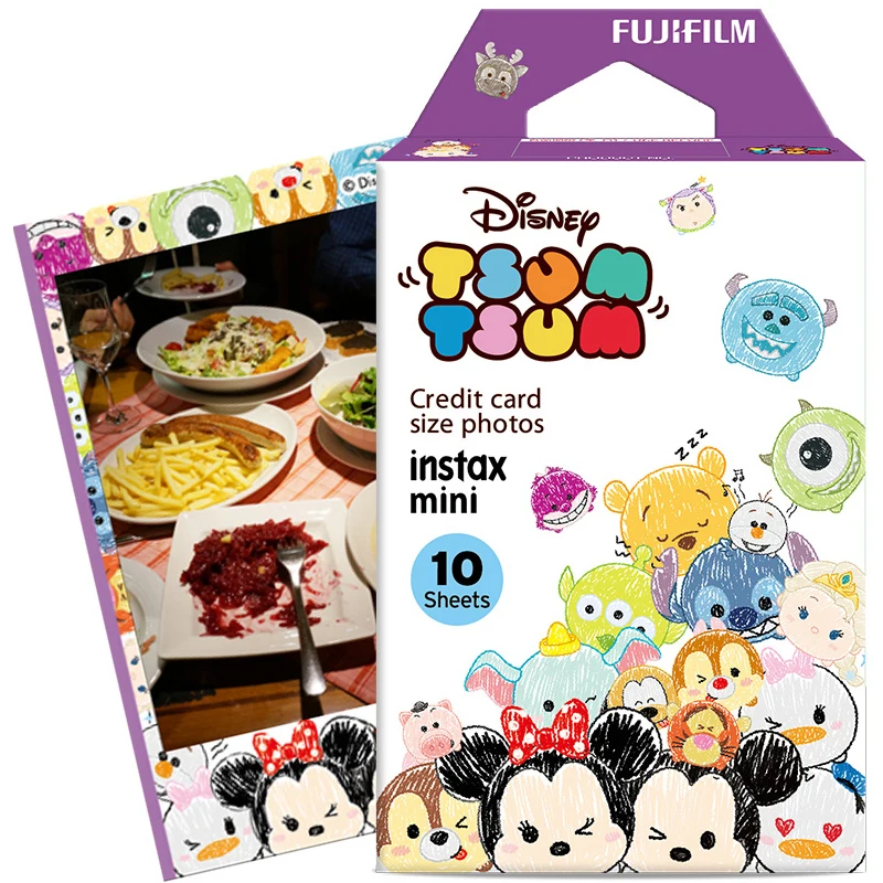 

Hot Sale Fuji Fujifilm Instax Mini Instant Film Tsum Tsum Photo Paper 10 Sheets Fr Mini 9 8 90 7s 7 50s 70 25 dw Share SP-1 SP-2