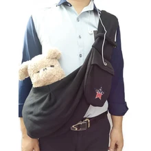 Черный ремешок Размер Регулируемый хлопок перевязь для домашних животных собака кошачья переноска модная сумка для собаки или кошки Прямая