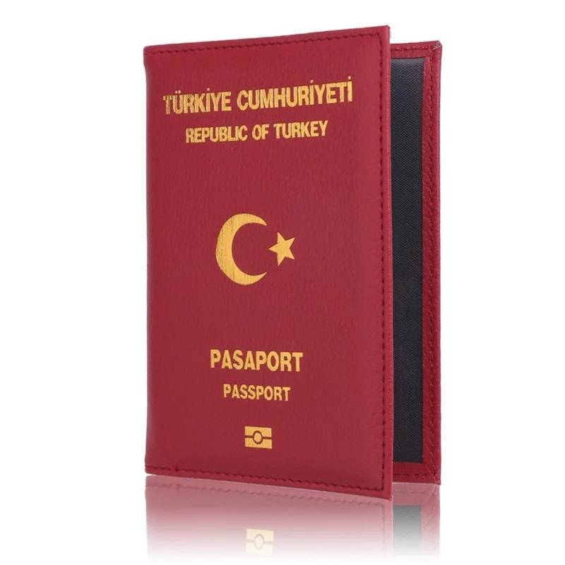 PU кожаный чехол для защиты паспорта милые женские дорожный органайзер для документов для Турции Обложка на паспорт для поездок кошелек